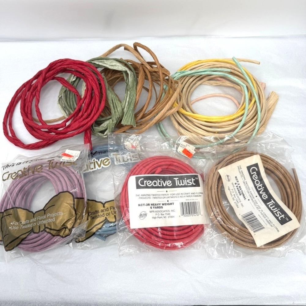 Creative Twist Twisted Paper Ribbon Mixed Lot & Colors Craft Crafting Scrapbook